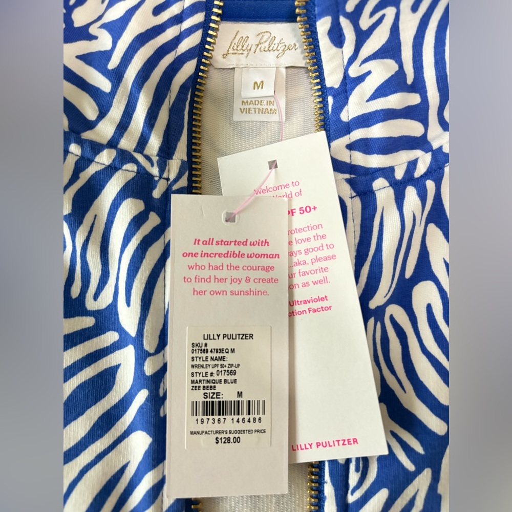 Lilly Pulitzer Wrenley UPF 50 Zip Up Sweatshirt - Picture 3 of 12